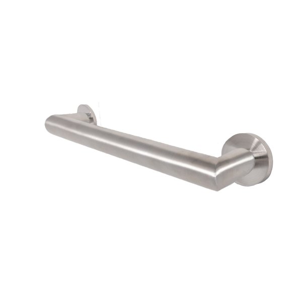 Preferred Bath Accessories Fusion 12" Grab Bar, Satin Stainless Finish, Pack of 10 7012-SS-PK